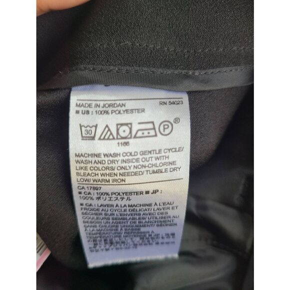 Banana Republic Blake Crop Pants Women's Size 00P Black 100% Polyester Wide-Leg - Picture 4 of 5